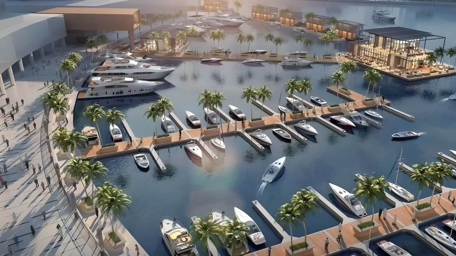 PHỐI CẢNH CẢNG TÀU LANDMARK HABOUR VINHOMES GREEN PARADISE