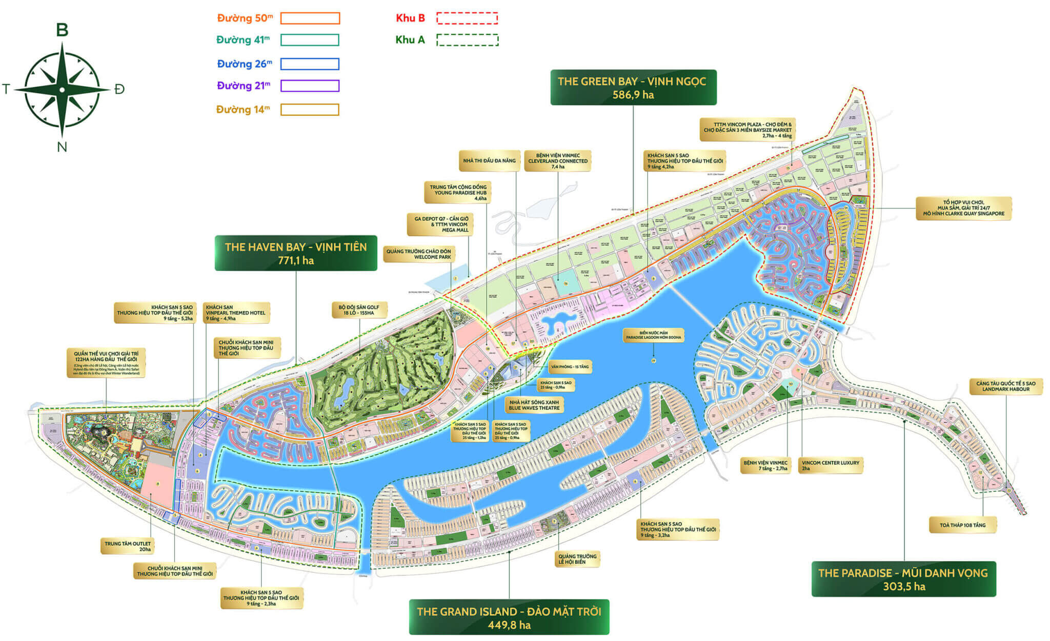 Quy hoạch tổng thể Vinhomes Green Paradise